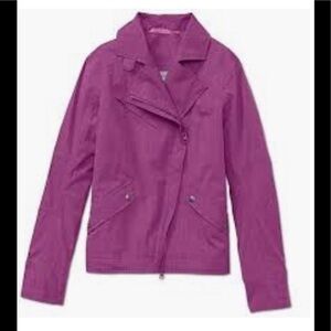 Athleta Commuter Asymmetrical Moto Wind Jacket M